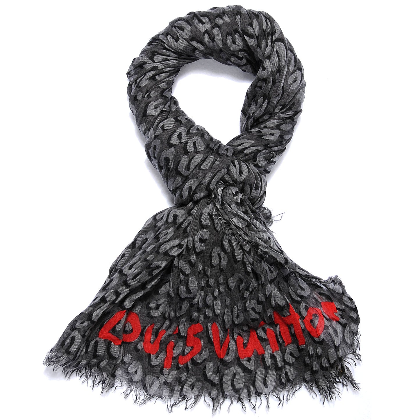 Cashmere Silk Leopard Stole Gres