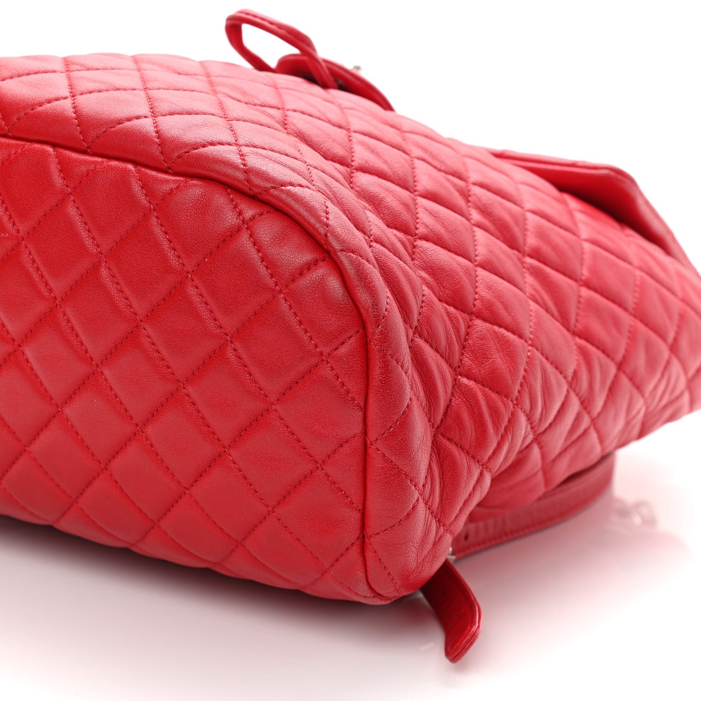 Lambskin Quilted Large Urban Spirit Backpack Red