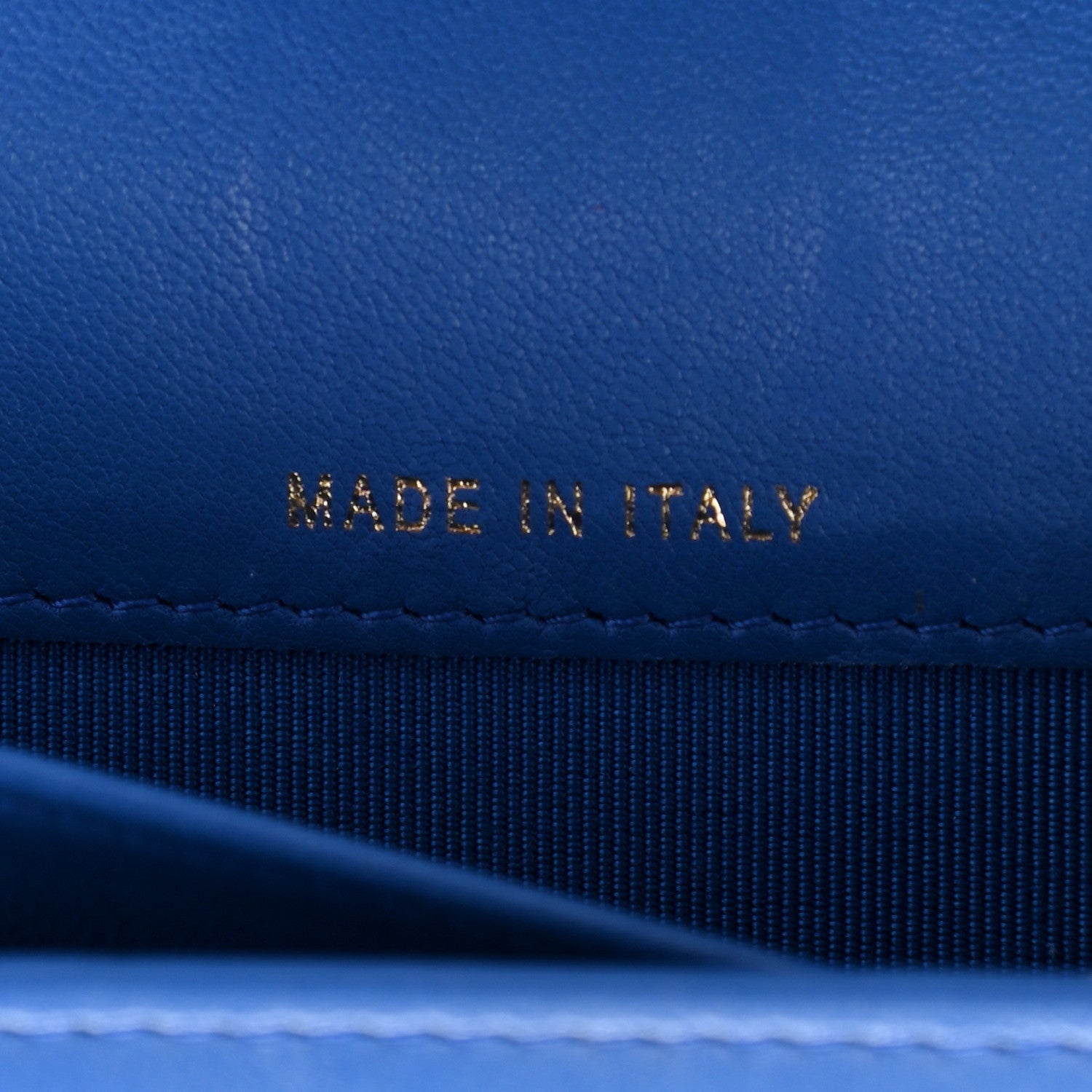 Chanel Lambskin Quilted Large Zip Around Organizer Wallet Blue 7 of 10