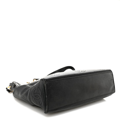 Chanel Caviar Triple CC Shoulder Bag Black 4 of 11