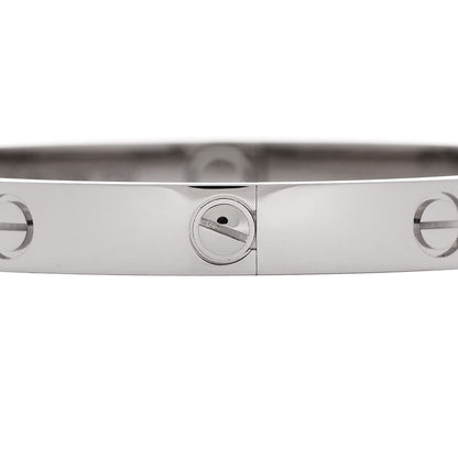 Cartier 18K White Gold LOVE Bracelet 18 4 of 9