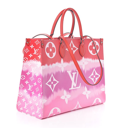 Louis Vuitton Monogram Escale Onthego GM Rouge 3 of 9