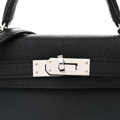 Hermes Epsom Mini Kelly Sellier 20 Black 8 of 12