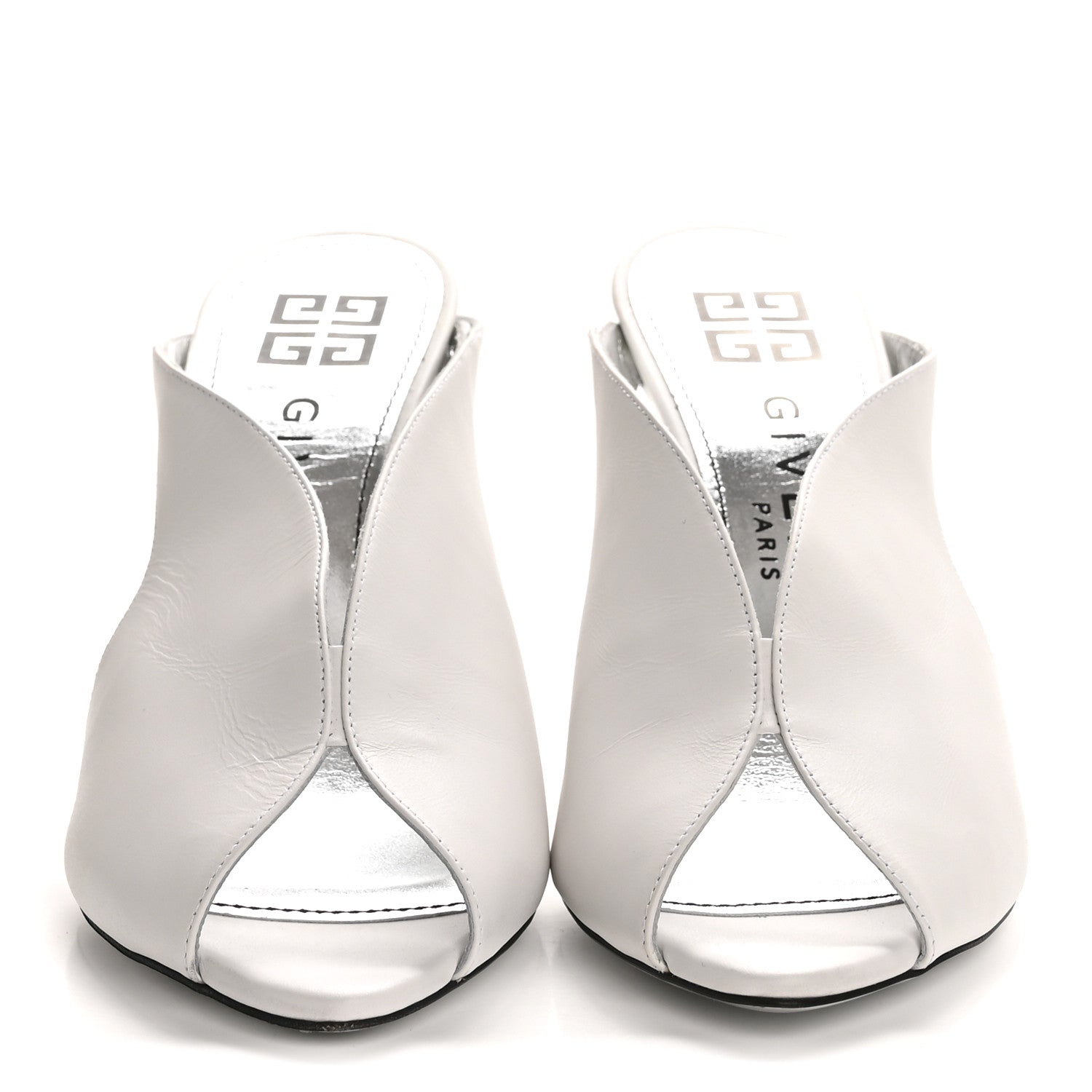 Givenchy Smooth Calfskin Lookbook 95mm Mules 37 White 3 of 11