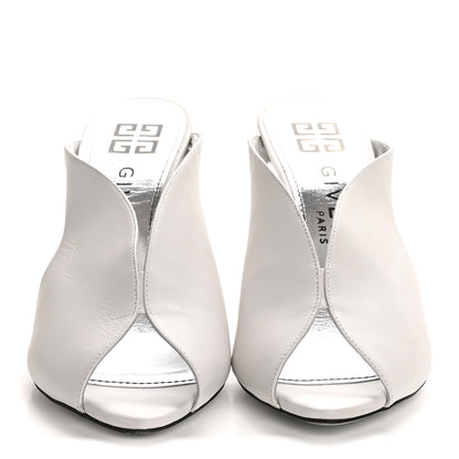 Givenchy Smooth Calfskin Lookbook 95mm Mules 37 White 3 of 11