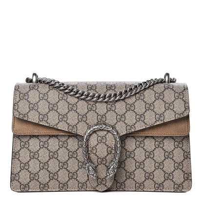 Gucci GG Supreme Monogram Small Dionysus Shoulder Bag Taupe 1 of 10