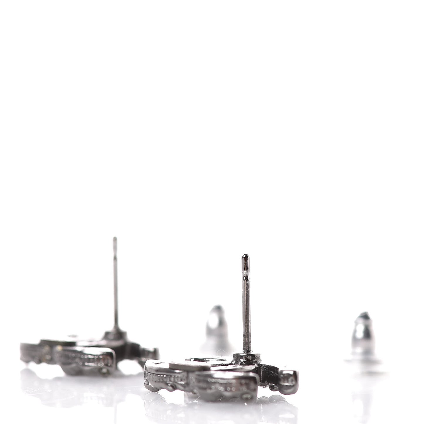 Ruthenium Crystal CC Earrings