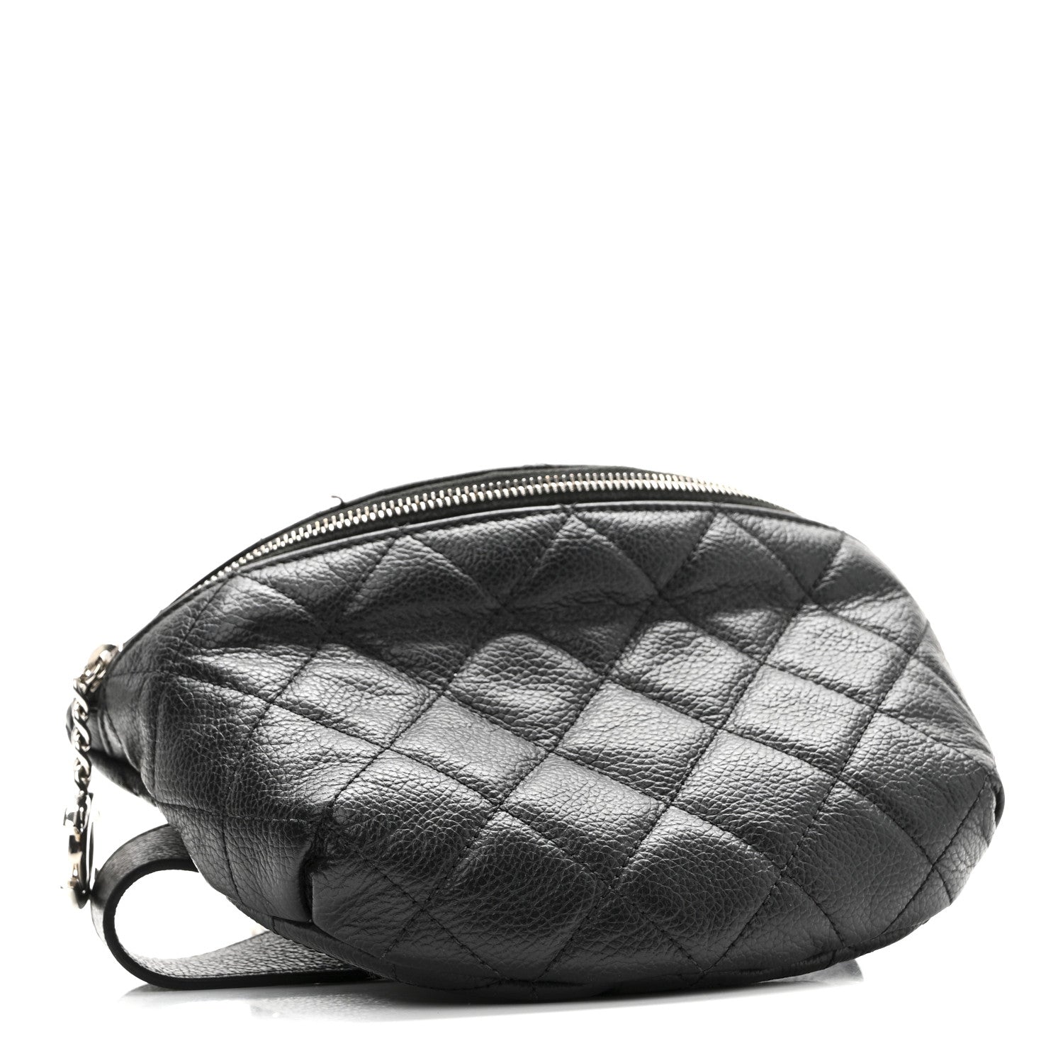 Chanel Grained Calfskin Quilted Waist Belt Bag Black 4 of 11