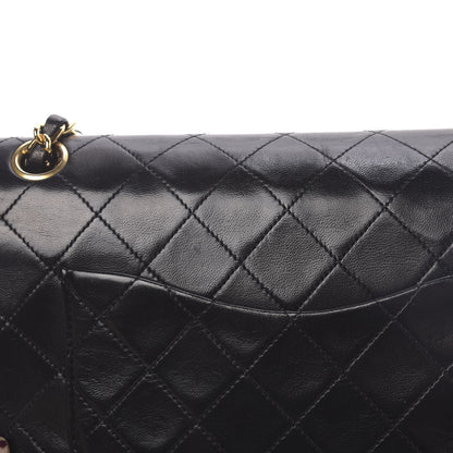 Chanel Lambskin Quilted Medium Double Flap Black 16 of 19
