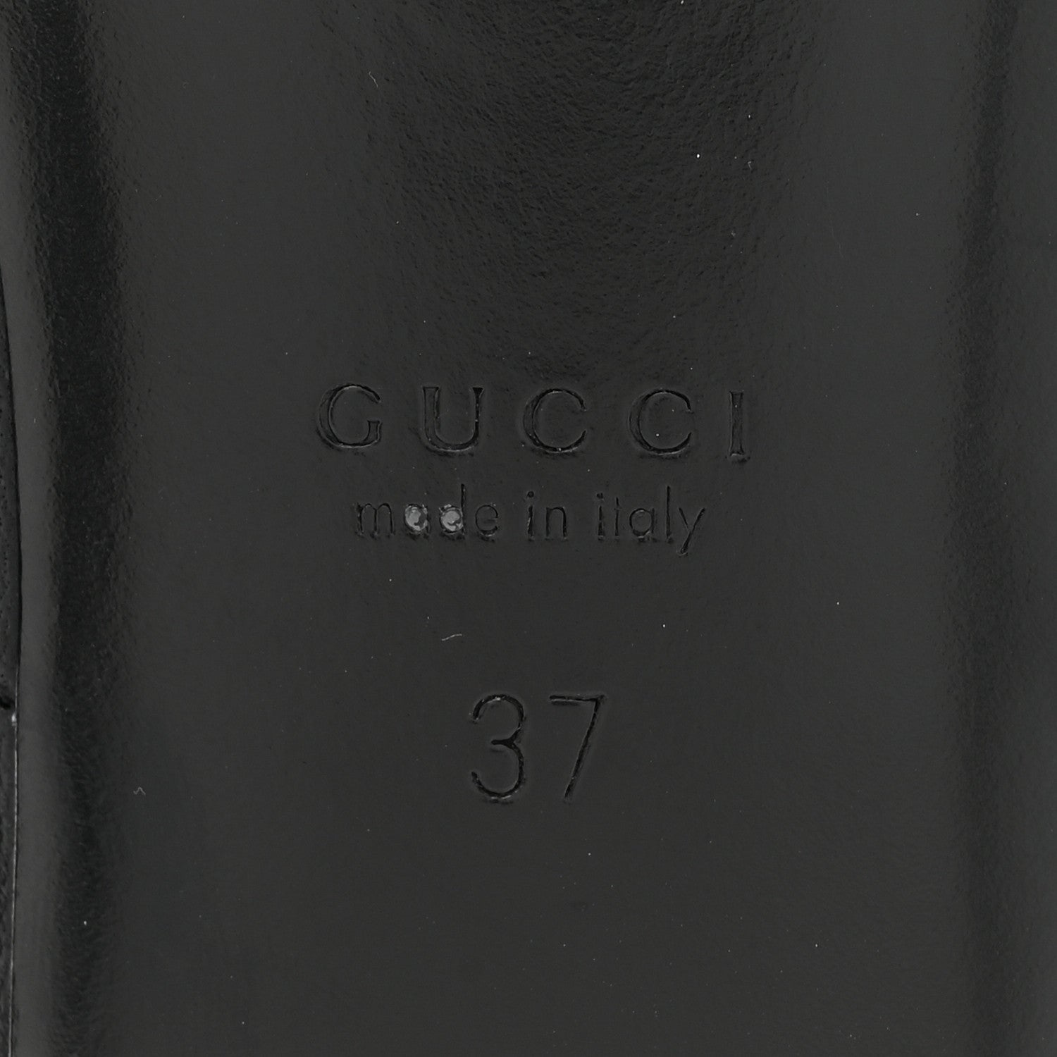 Gucci Malaga Kid Snakeskin Interlocking G Ballet Flats 37 Black 6 of 8