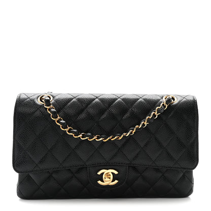 Chanel Caviar Quilted Medium Double Flap Black 1 of 10