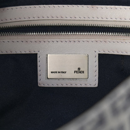 Fendi Zucchino Baguette Navy White 6 of 13