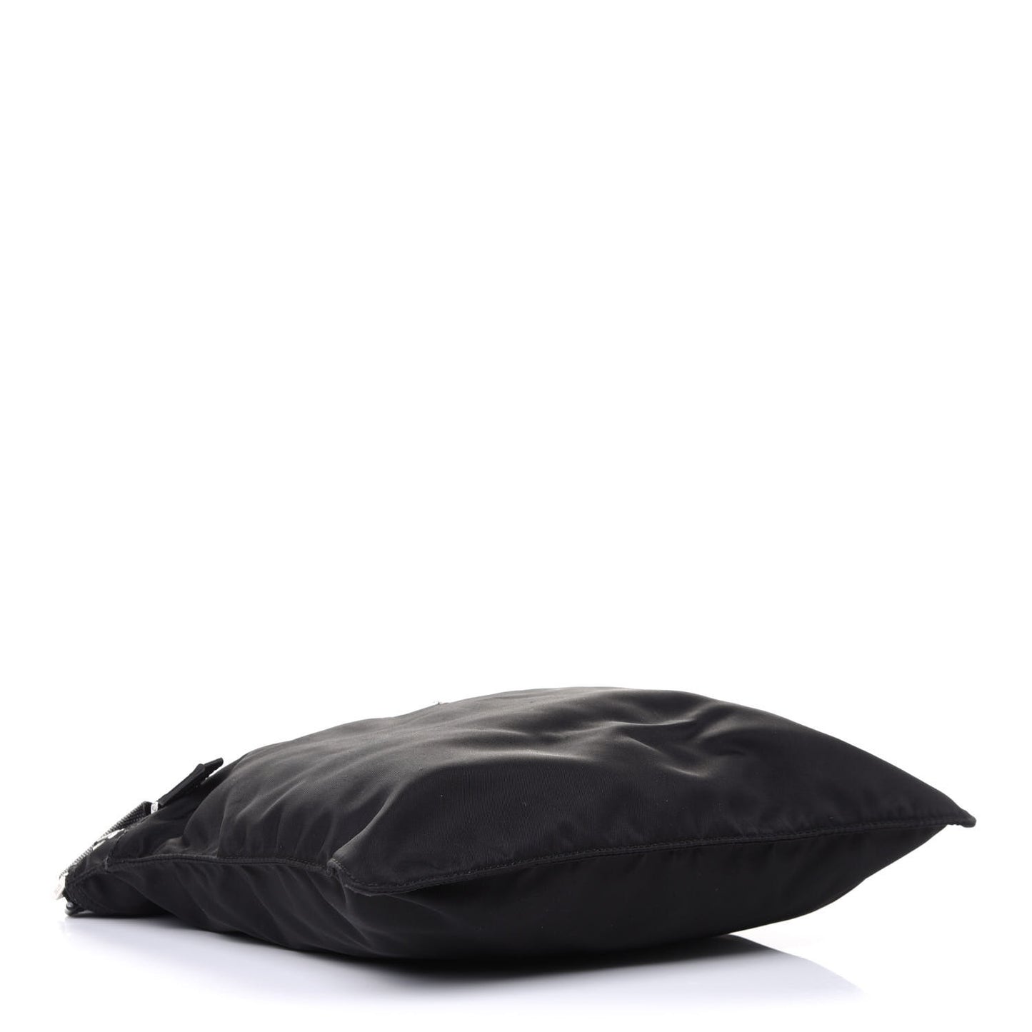 Nylon Vela Flat Messenger Bag Black