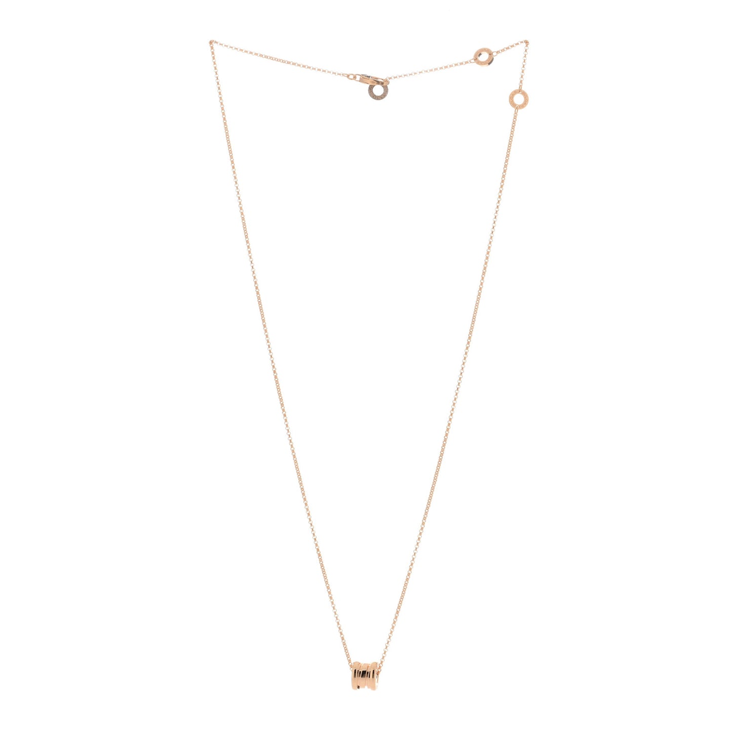 18K Rose Gold Mini B.Zero1 Pendant Necklace