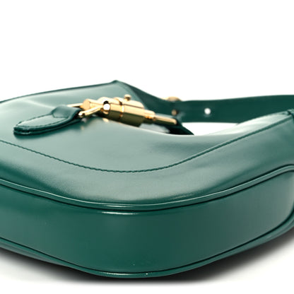 Gucci Boarded Dyana Lux Calfskin Small Jackie 1961 Hobo Emerald 11 of 11