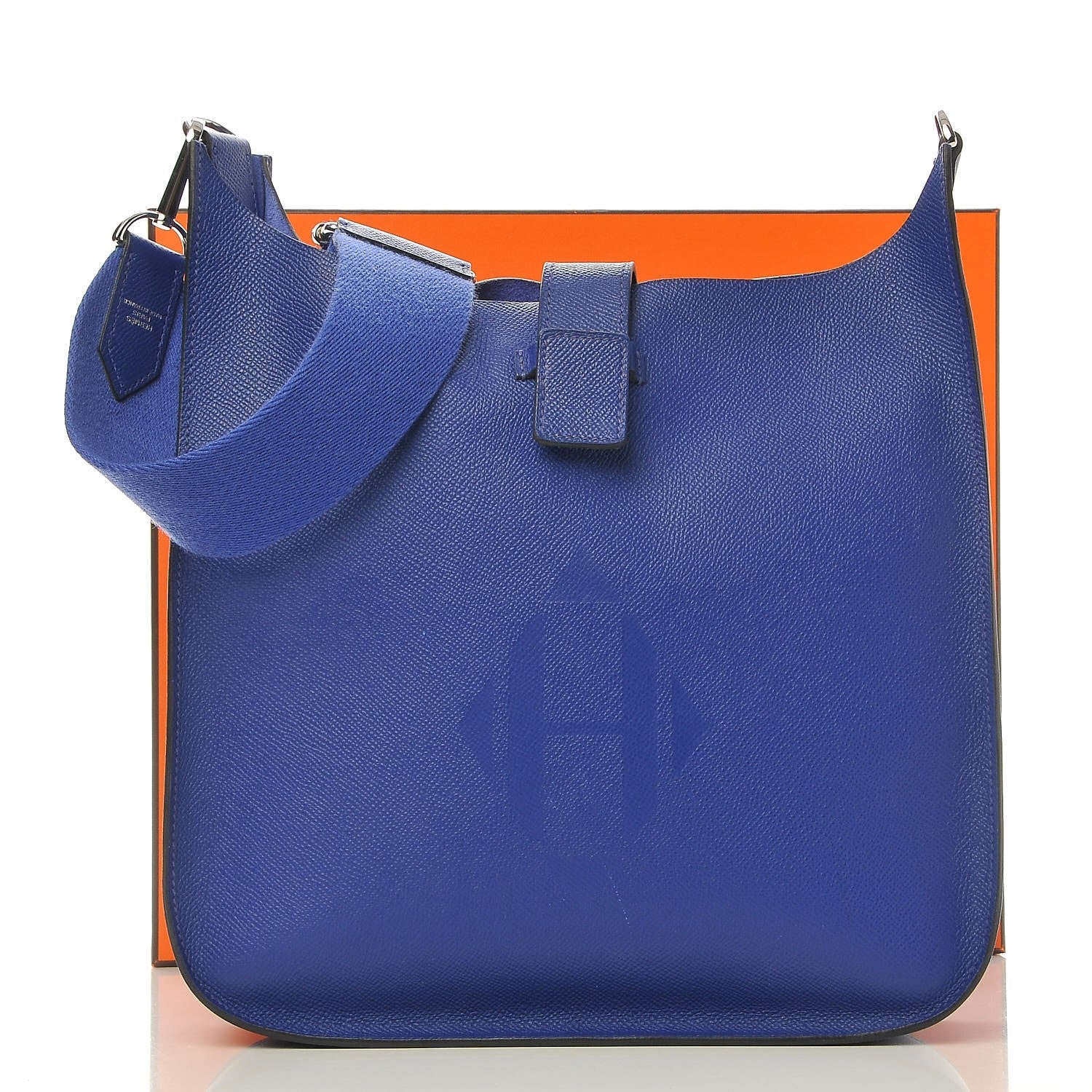 Hermes Epsom Evelyne Sellier 29 PM Bleu Electrique 7 of 7