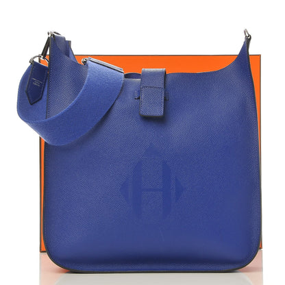 Hermes Epsom Evelyne Sellier 29 PM Bleu Electrique 7 of 7