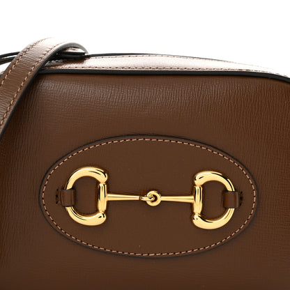 Gucci Azalea Calfskin Mini Horsebit 1955 Camera Shoulder Bag Brown 8 of 10