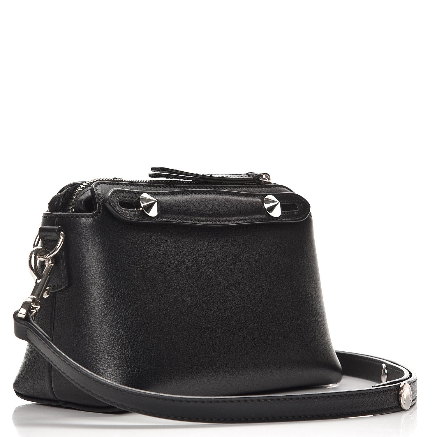 Fendi Vitello Dolce Mini By The Way Boston Bag Black 4 of 8