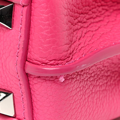 MCM Grained Calfskin X-Mini Milla Tote Beetroot Pink 12 of 16