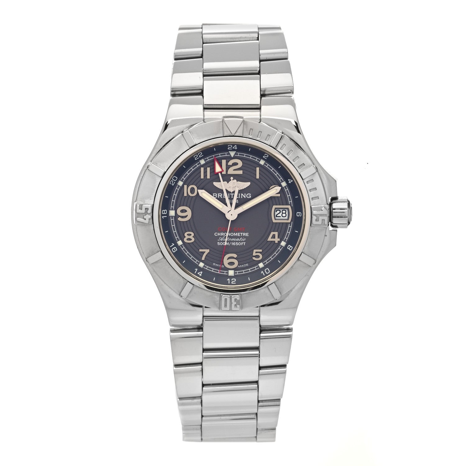 Breitling Stainless Steel 41mm Colt GMT Automatic Watch Grey A32370 1 of 4