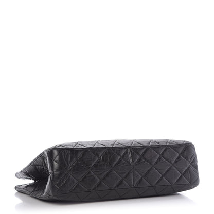Chanel Aged Calfskin Quilted Reissue 2.55 Tote Black 4 of 9