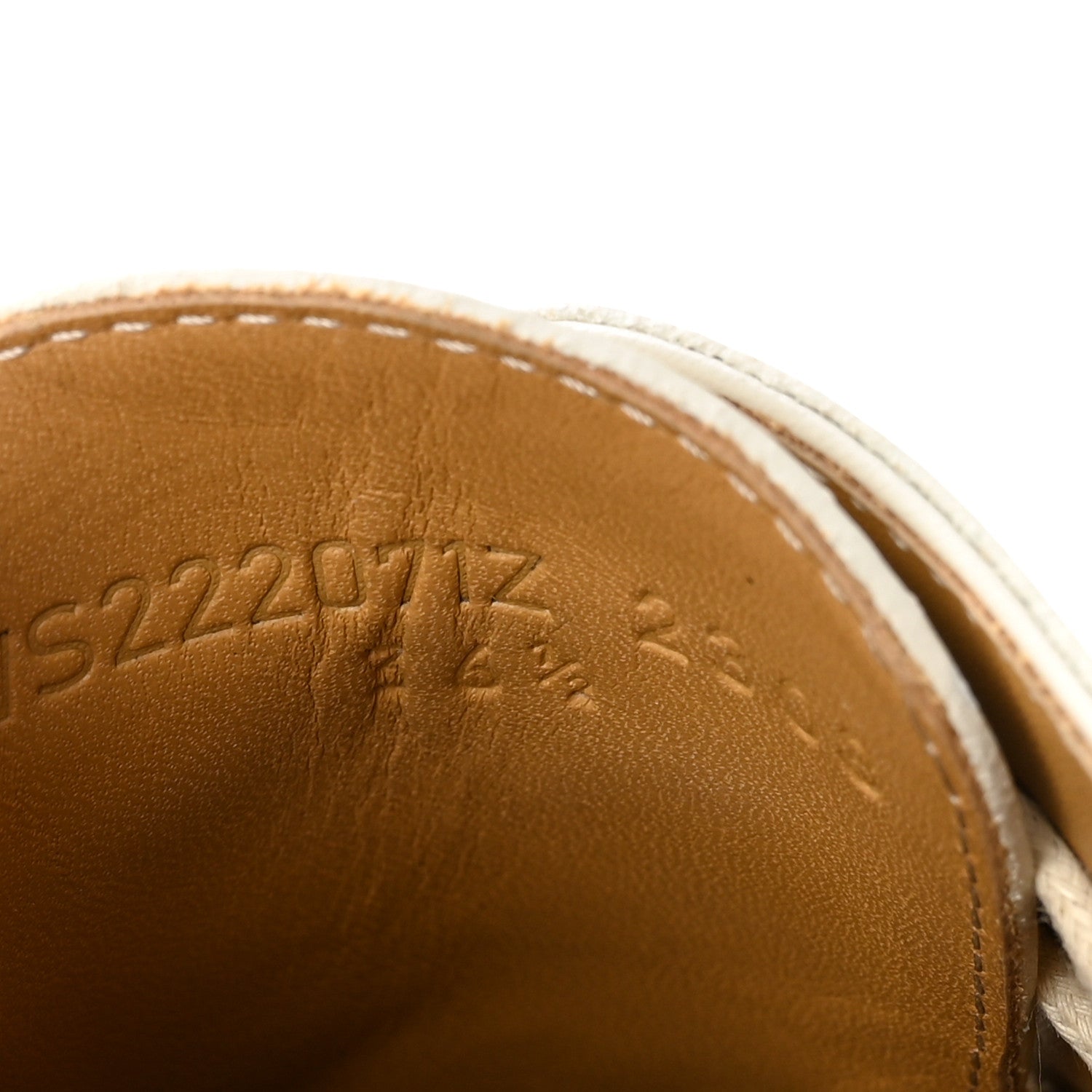 Hermes Glossed Calfskin First Derby 36.5 Beige Glaise 9 of 9