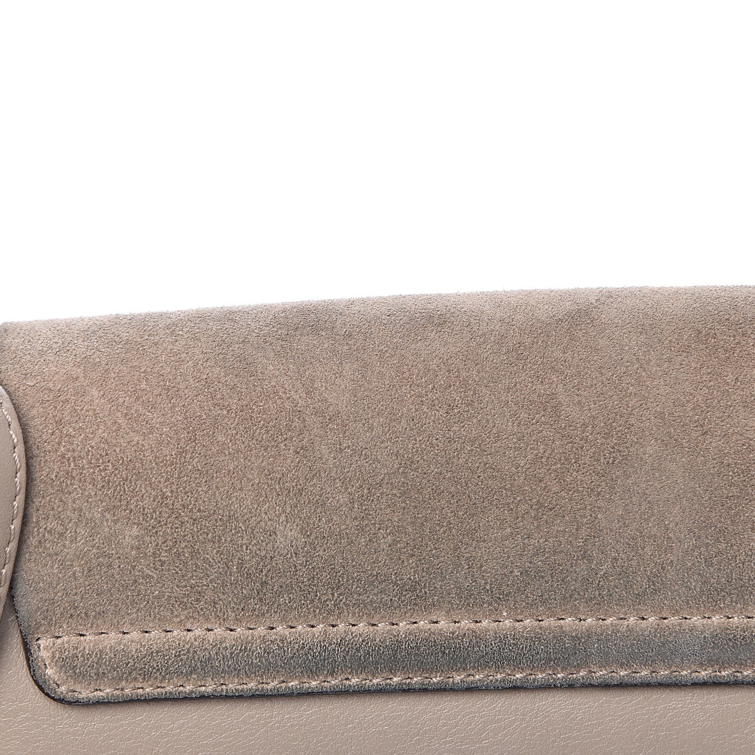 Chloe Suede Calfskin Small Faye Shoulder Bag Motty Grey 14 of 18