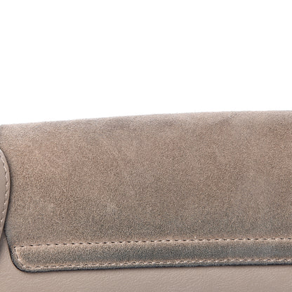 Chloe Suede Calfskin Small Faye Shoulder Bag Motty Grey 14 of 18
