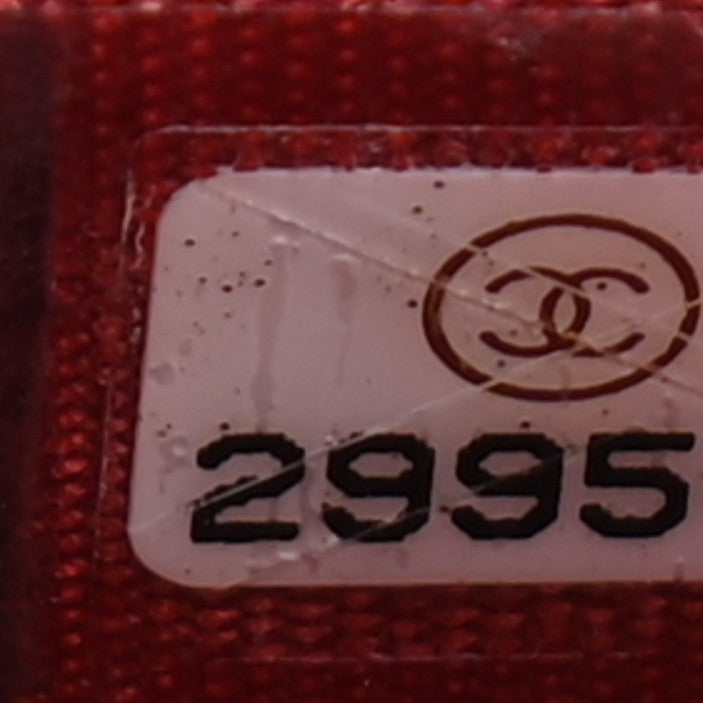 Chanel Caviar Quilted Boy Wallet On Chain WOC Red 14 of 23