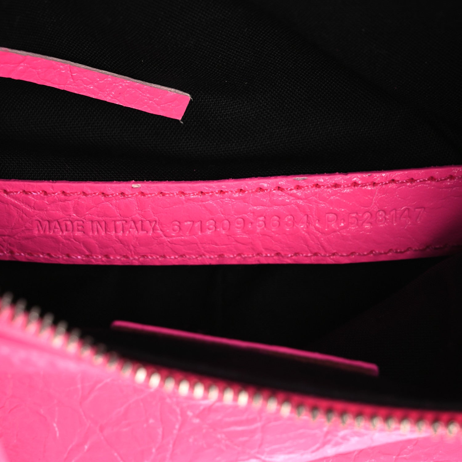 Balenciaga Agneau Arena Le Cagole Shoulder Bag XS Hot Pink 7 of 11