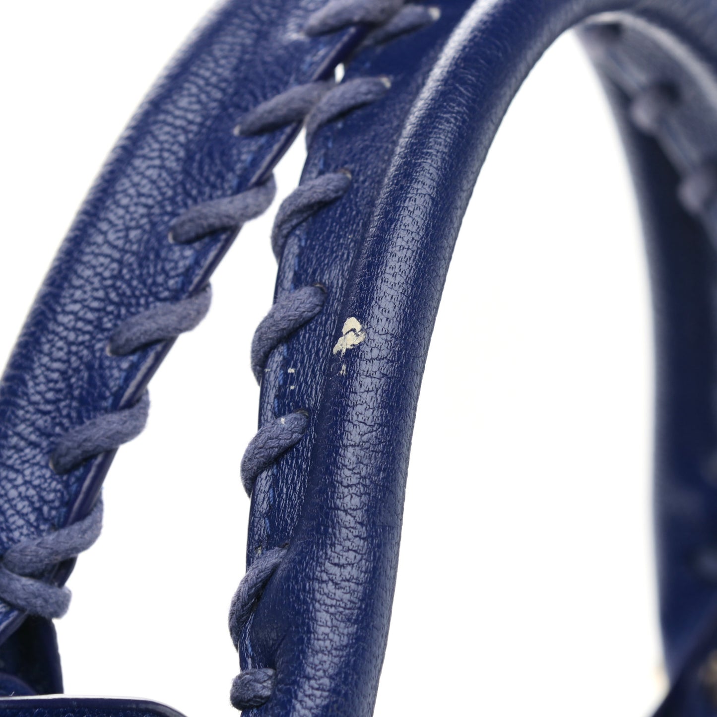 Agneau Gold Hardware Metallic Edge City Bleu Roi