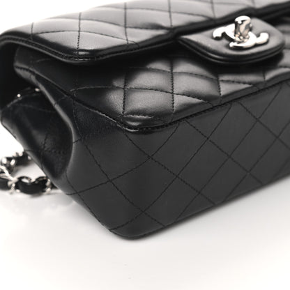Chanel Lambskin Quilted Mini Rectangular Flap Black 9 of 11