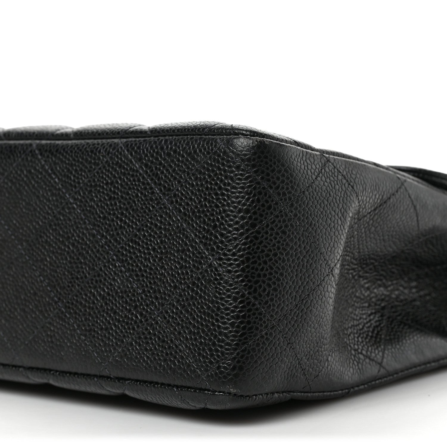 Chanel Caviar Quilted Jumbo Single Flap Black 9 of 10