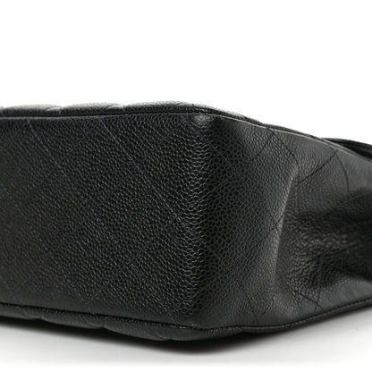 Chanel Caviar Quilted Jumbo Single Flap Black 9 of 10