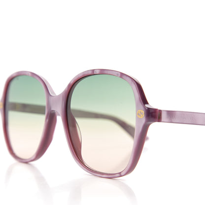 Gucci Acetate Square Frame GG0092S Sunglasses Purple 7 of 7