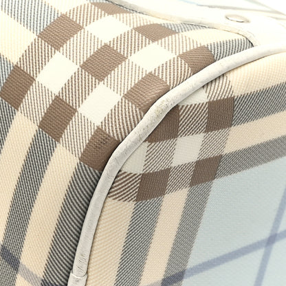 Burberry Candy Check Lola Barrel Shoulder Bag Light Blue 8 of 11