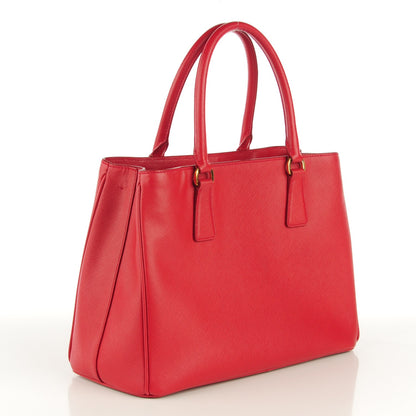 Prada Saffiano Lux Medium Tote Fuoco 3 of 9