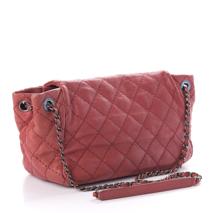 Chanel Calfskin Stitch It Accordion Flap Red 3 of 11