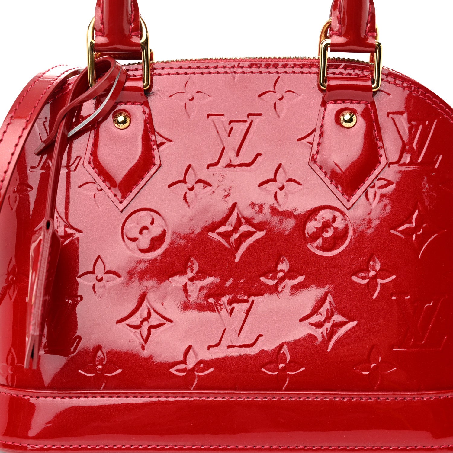 Louis Vuitton Vernis Alma BB Pomme D'Amour 7 of 9