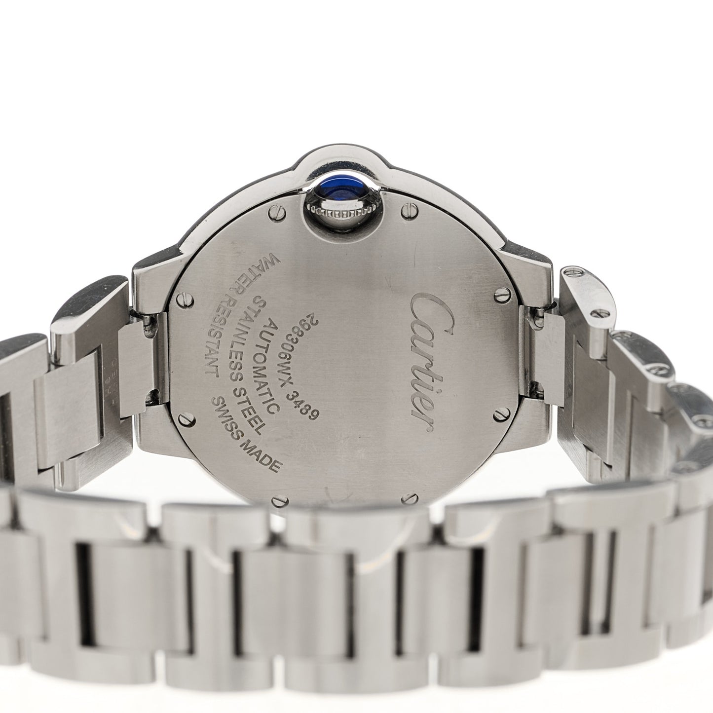Stainless Steel 33mm Ballon Bleu De Cartier Automatic Watch Pink