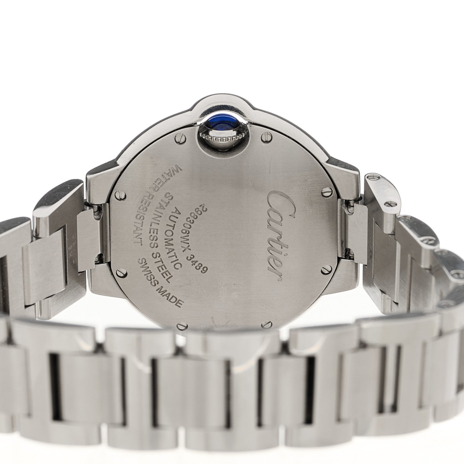 Cartier Stainless Steel 33mm Ballon Bleu De Cartier Automatic Watch Pink 4 of 6
