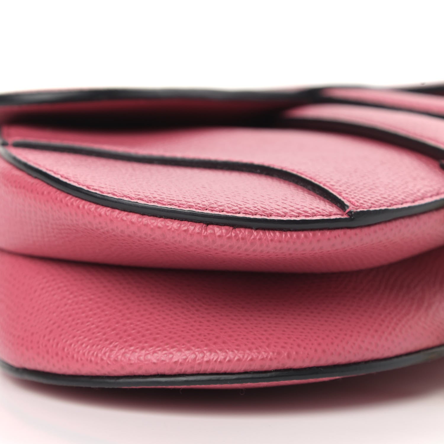 Christian Dior Grained Calfskin Mini Saddle Bag Dusty Pink 8 of 11