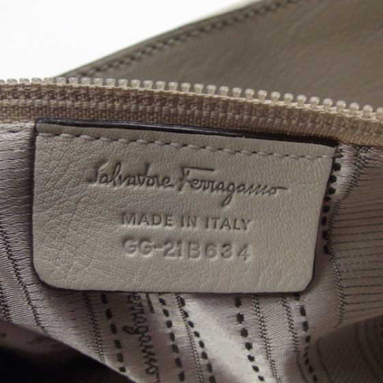 FASHIONPHILE SALVATOREFERRAGAMOLeatherStitchedSatchelIvory 10 of 10