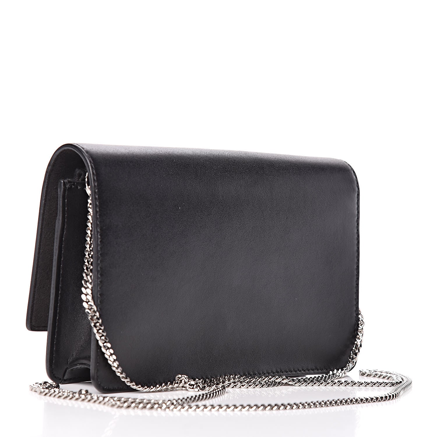 Fendi Vitello Liberty Studded Tube Wallet On Chain Black Multicolor 3 of 12