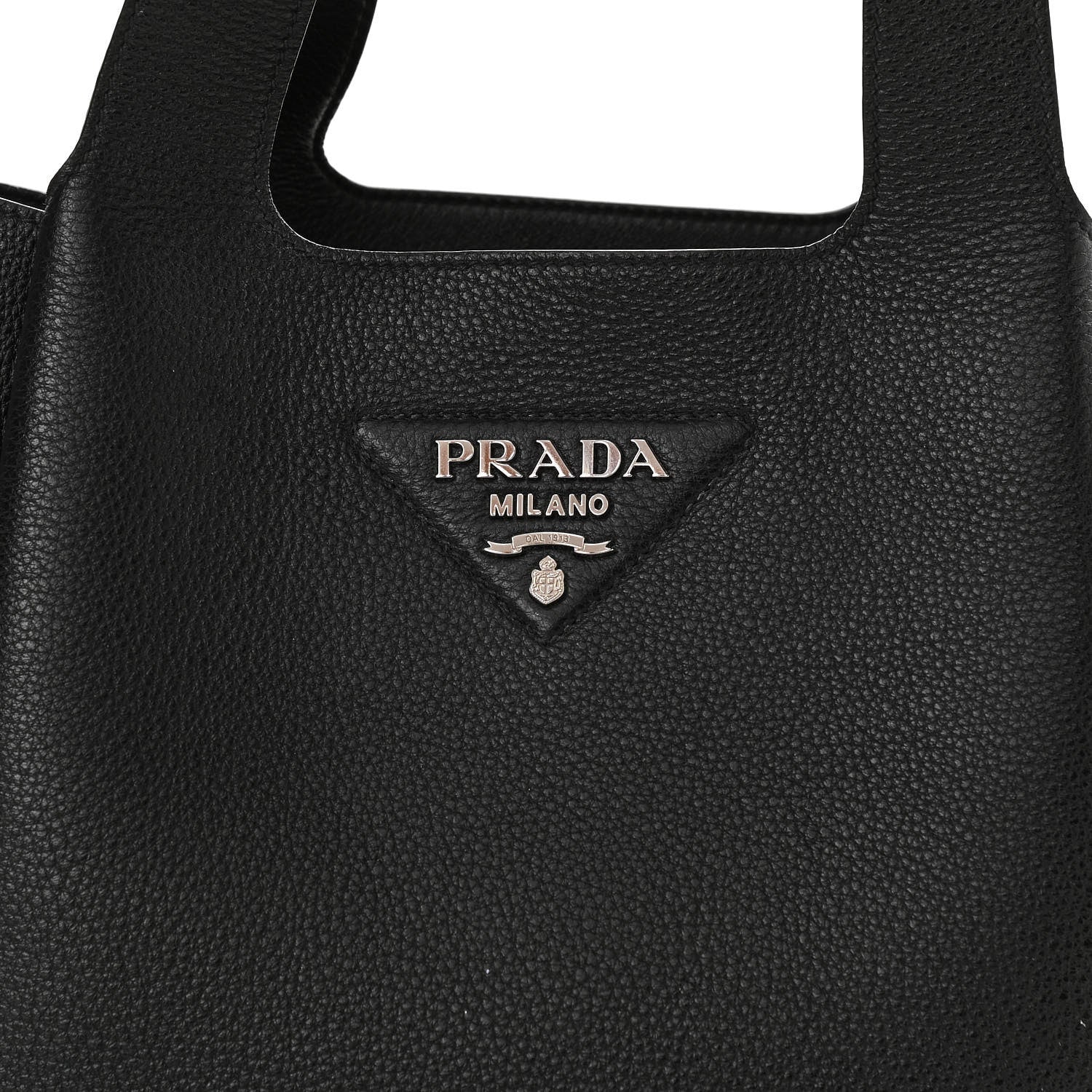Prada Vitello Daino Soft Medium Dynamique Tote Black 8 of 12