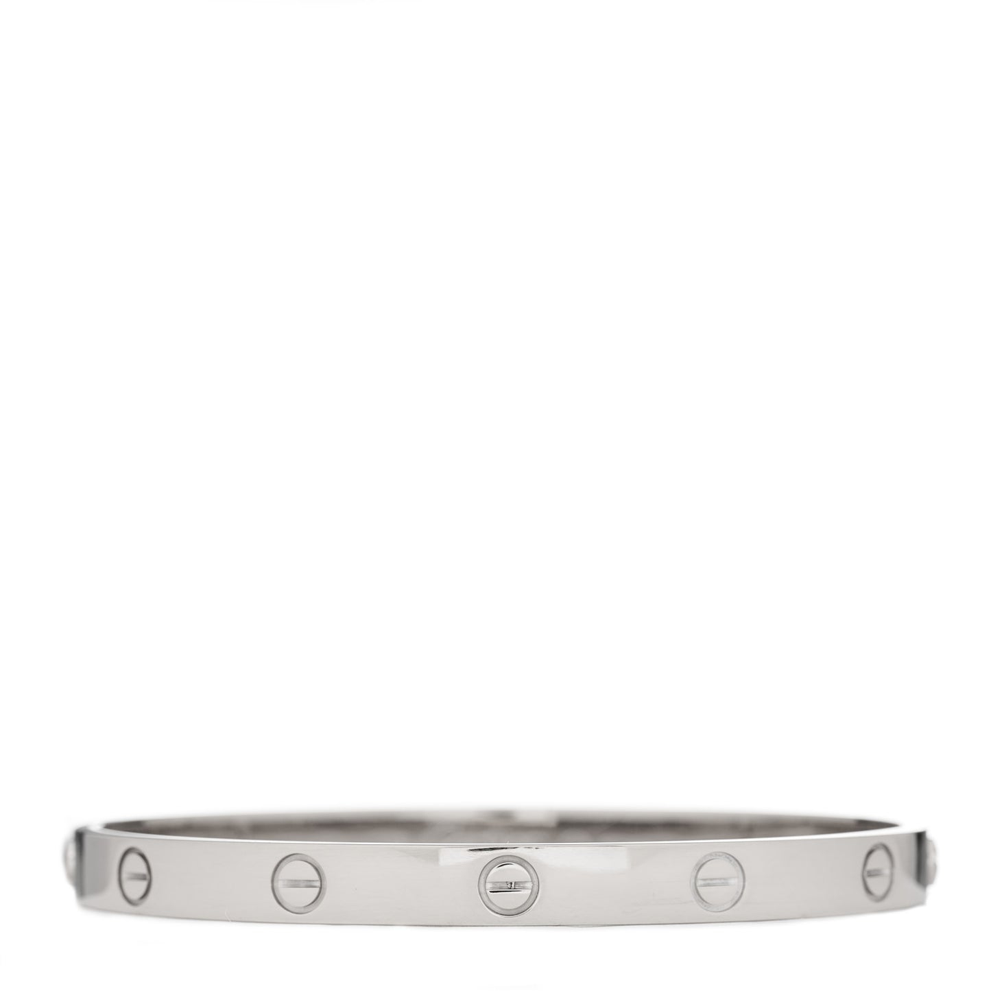 18K White Gold LOVE Bracelet 19
