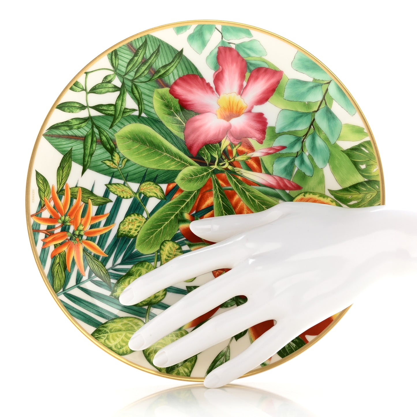 Porcelain Passifolia Dessert Plate N°2 Set of 2