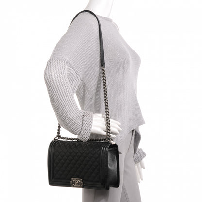 Chanel Caviar Quilted Medium Boy Flap Black 2 of 2