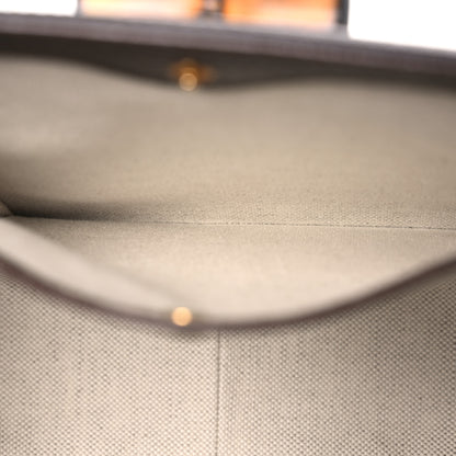 Gucci Canvas Calfskin 100 Centennial Music Medium Bamboo 1947 Top Handle Bag Multicolor 6 of 12